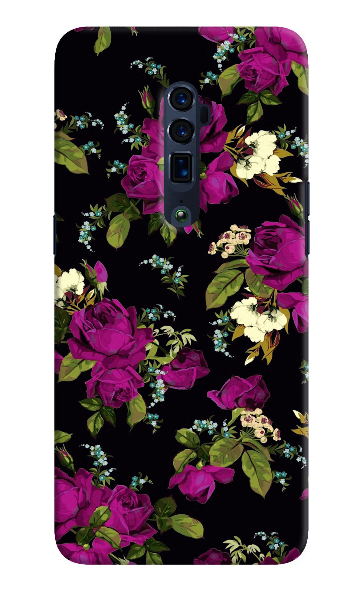 Flowers Oppo Reno 10x Zoom Hard Case Back Cover by Casekaro