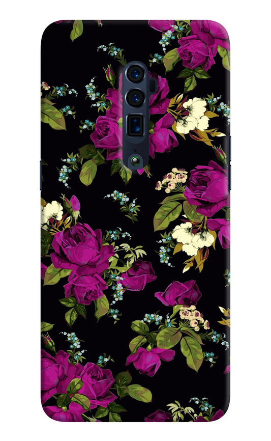Flowers Oppo Reno 10x Zoom Hard Case Back Cover by Casekaro