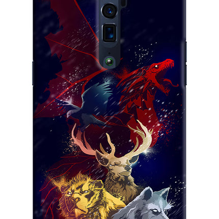 Game Of Thrones Oppo Reno 10x Zoom Hard Case Back Cover by Casekaro
