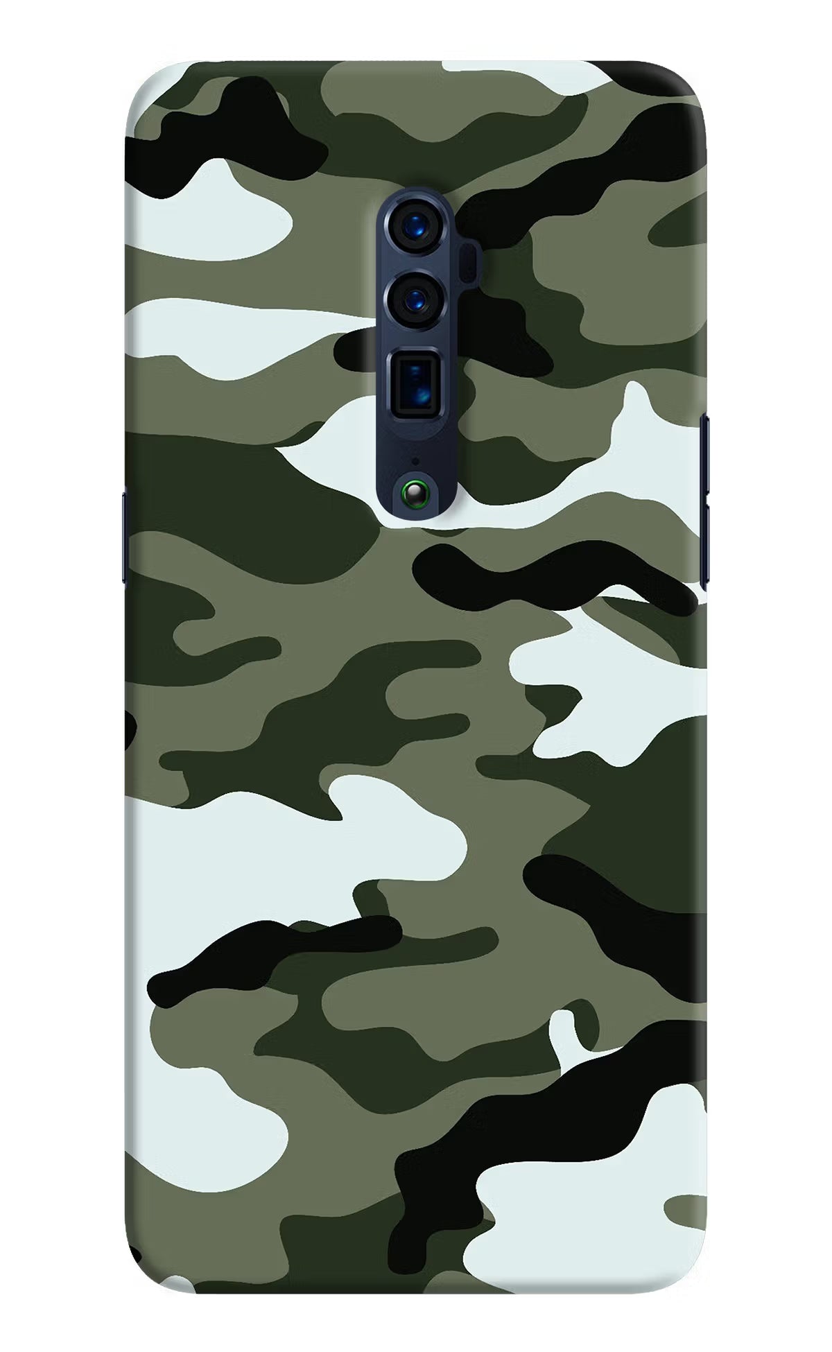 Camouflage Oppo Reno 10x Zoom Hard Case Back Cover by Casekaro