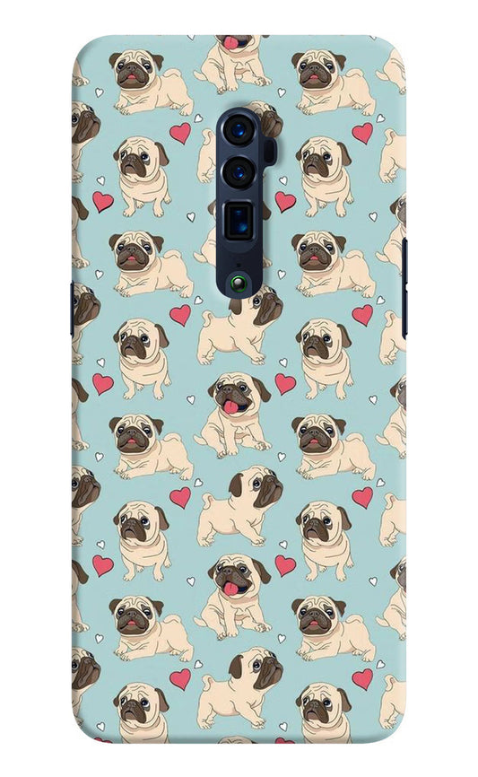 Pug Dog Oppo Reno 10x Zoom Hard Case Back Cover by Casekaro
