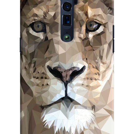 Lion Art Oppo Reno 10x Zoom Hard Case Back Cover by Casekaro