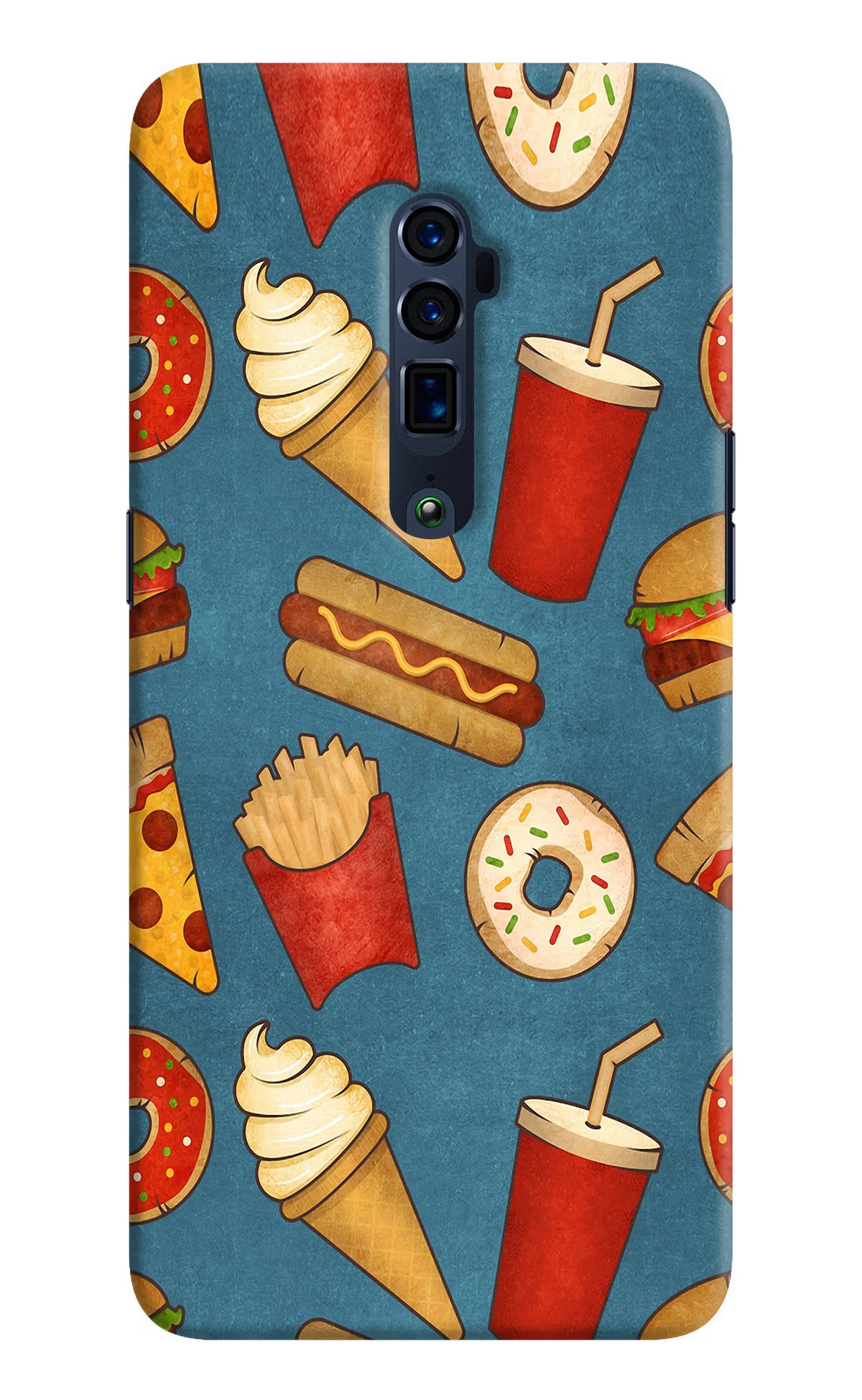 Foodie Oppo Reno 10x Zoom Hard Case Back Cover by Casekaro