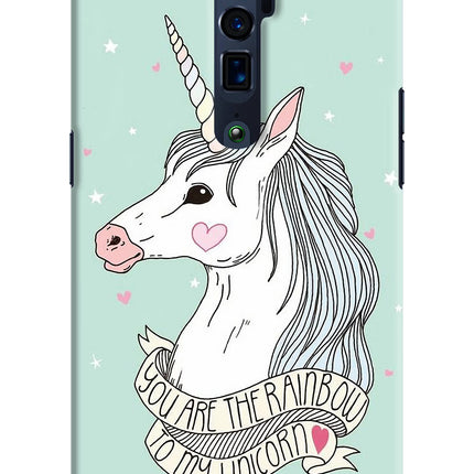 Unicorn Wallpaper Oppo Reno 10x Zoom Hard Case Back Cover by Casekaro