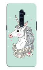 Unicorn Wallpaper Oppo Reno 10x Zoom Hard Case Back Cover by Casekaro