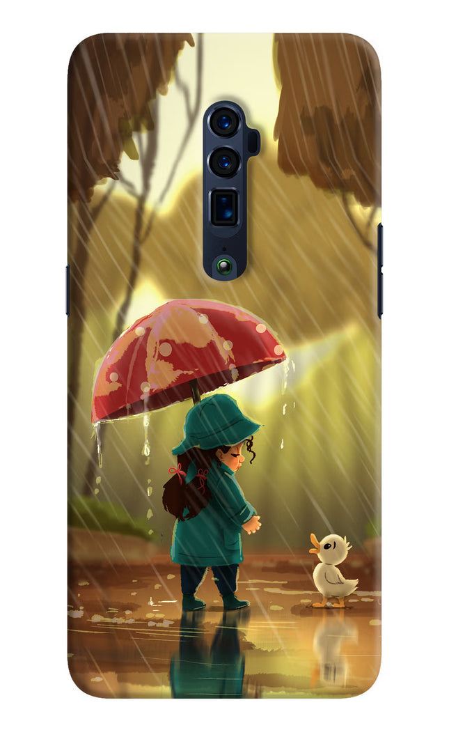 Rainy Day Oppo Reno 10x Zoom Hard Case Back Cover by Casekaro