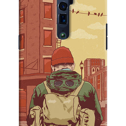 Adventurous Oppo Reno 10x Zoom Hard Case Back Cover by Casekaro