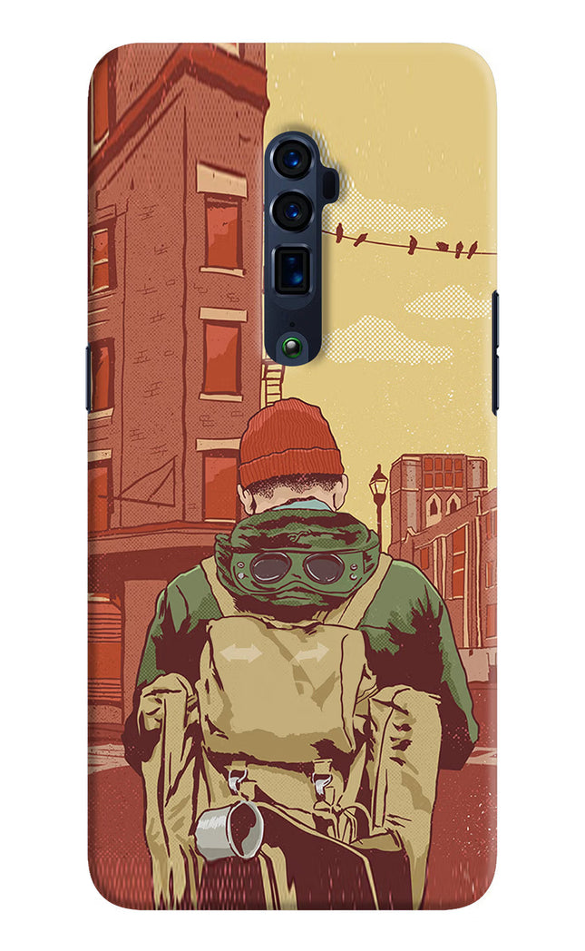 Adventurous Oppo Reno 10x Zoom Hard Case Back Cover by Casekaro
