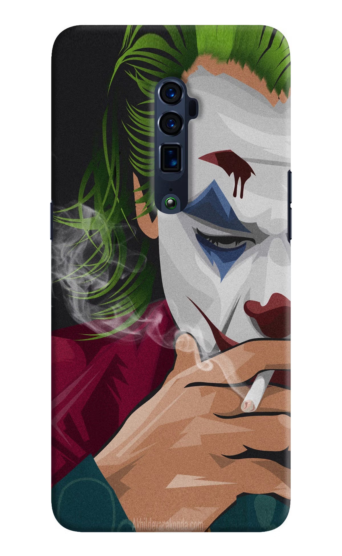 Joker Smoking Oppo Reno 10x Zoom Hard Case Back Cover by Casekaro