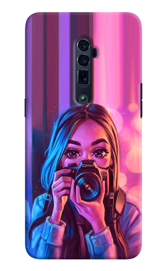 Girl Photographer Oppo Reno 10x Zoom Hard Case Back Cover by Casekaro