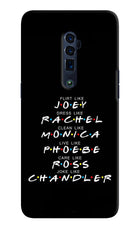 FRIENDS Character Oppo Reno 10x Zoom Hard Case Back Cover by Casekaro