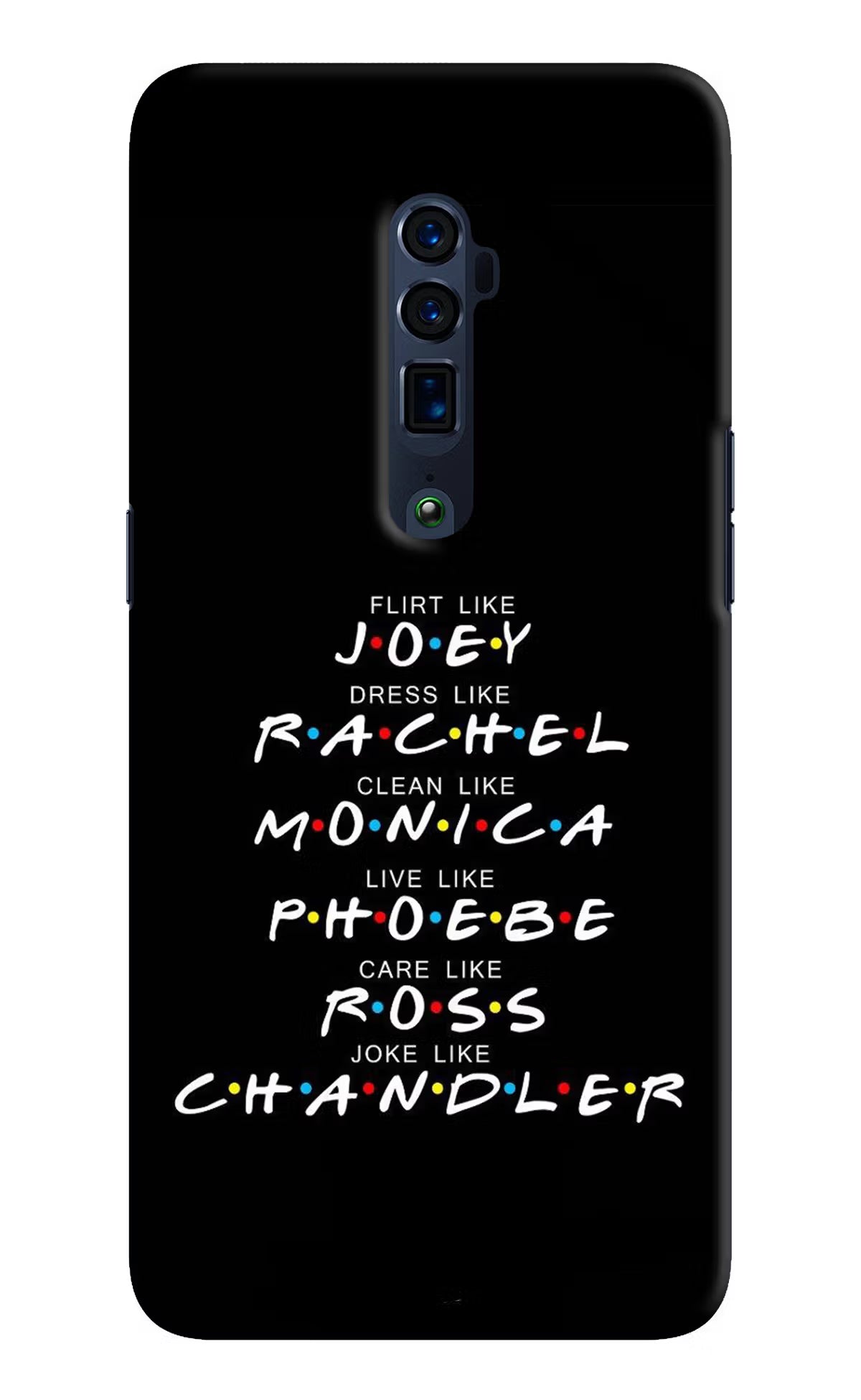FRIENDS Character Oppo Reno 10x Zoom Hard Case Back Cover by Casekaro