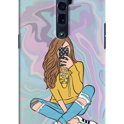 Selfie Girl Oppo Reno 10x Zoom Hard Case Back Cover by Casekaro