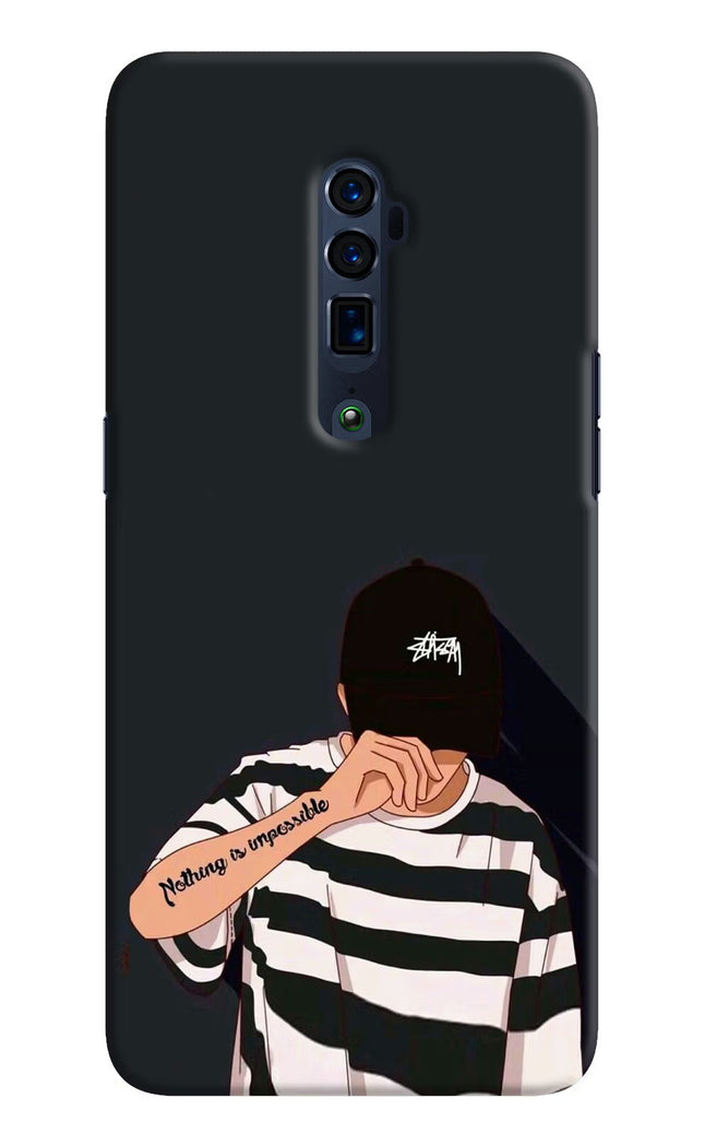 Aesthetic Boy Oppo Reno 10x Zoom Hard Case Back Cover by Casekaro