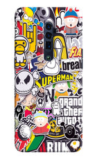 Sticker Bomb Oppo Reno 10x Zoom Hard Case Back Cover by Casekaro