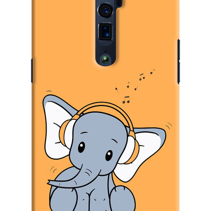 High On Music Oppo Reno 10x Zoom Hard Case Back Cover by Casekaro