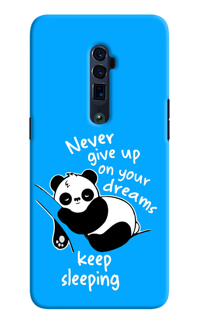 Keep Sleeping Oppo Reno 10x Zoom Hard Case Back Cover by Casekaro