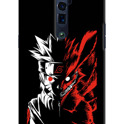 Naruto Two Face Oppo Reno 10x Zoom Hard Case Back Cover by Casekaro