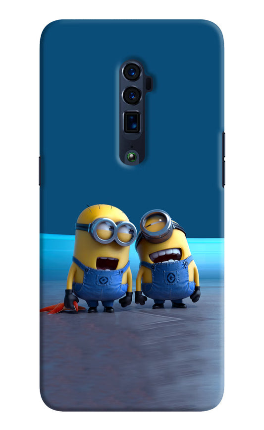 Minion Laughing Oppo Reno 10x Zoom Hard Case Back Cover by Casekaro