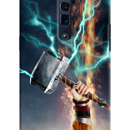 Thor Hammer Mjolnir Oppo Reno 10x Zoom Hard Case Back Cover by Casekaro