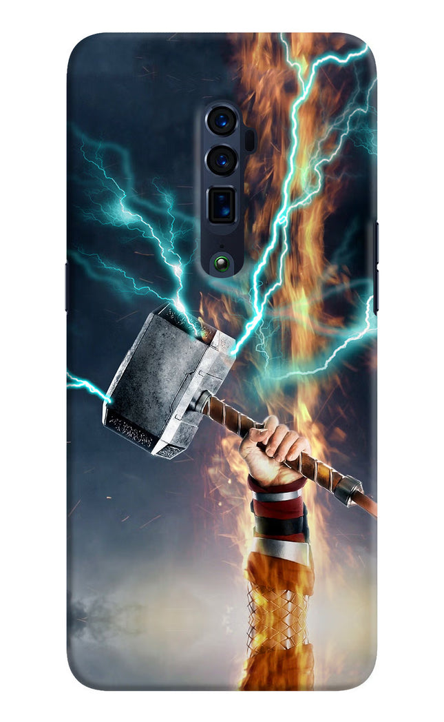 Thor Hammer Mjolnir Oppo Reno 10x Zoom Hard Case Back Cover by Casekaro