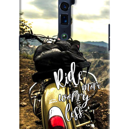 Ride More Worry Less Oppo Reno 10x Zoom Hard Case Back Cover by Casekaro