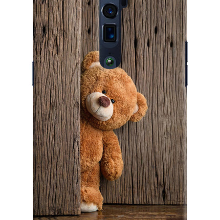 Teddy Wooden Oppo Reno 10x Zoom Hard Case Back Cover by Casekaro