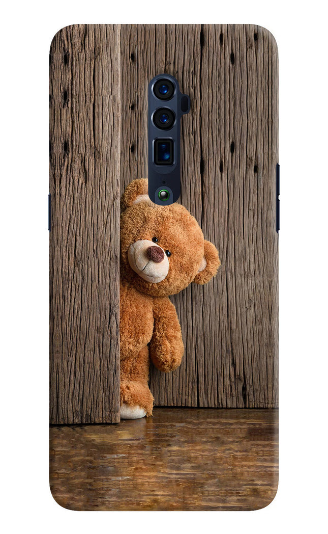 Teddy Wooden Oppo Reno 10x Zoom Hard Case Back Cover by Casekaro