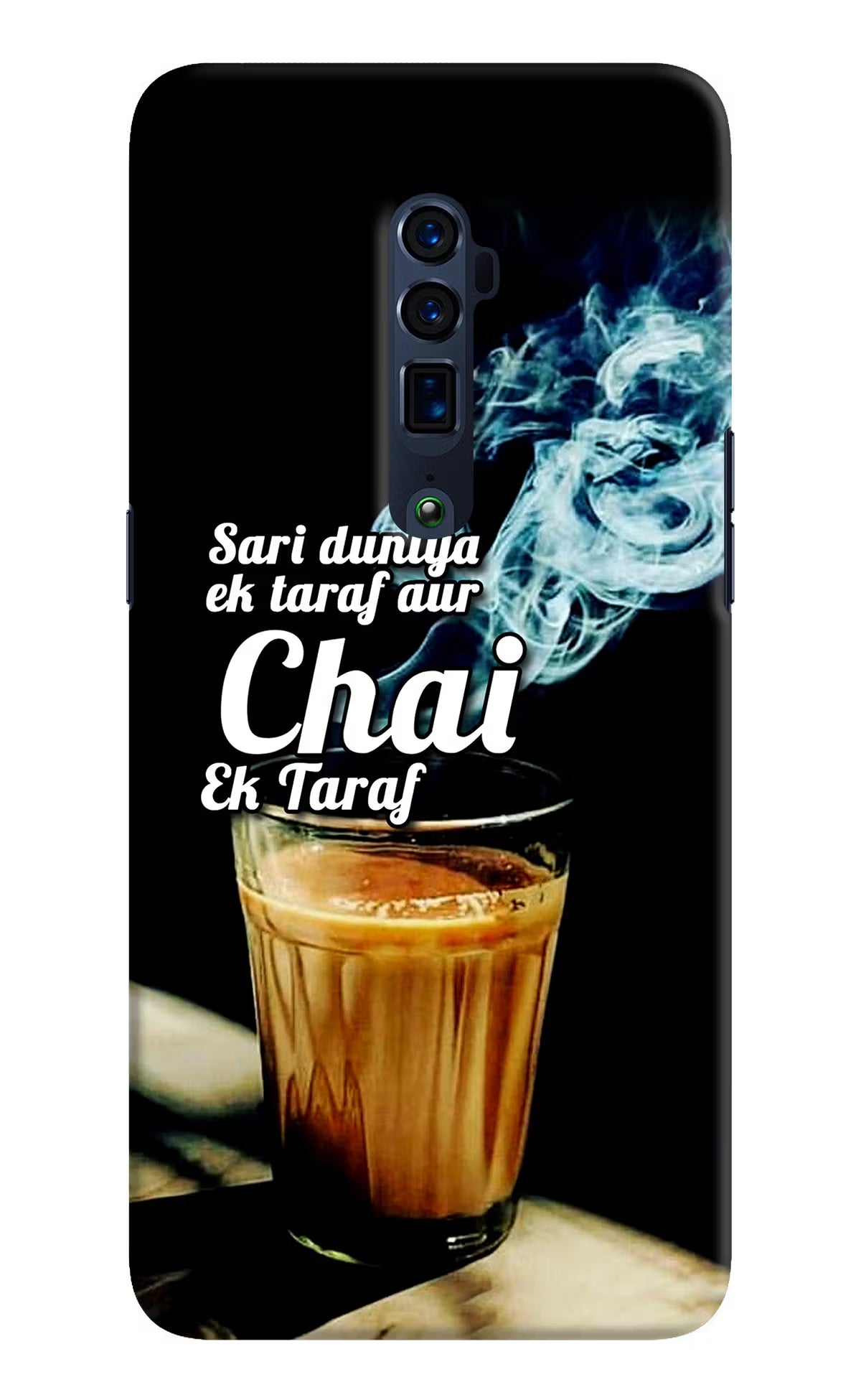 Chai Ek Taraf Quote Oppo Reno 10x Zoom Hard Case Back Cover by Casekaro