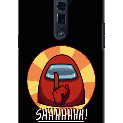 Among Us Shhh! Oppo Reno 10x Zoom Hard Case Back Cover by Casekaro