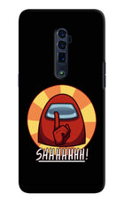 Among Us Shhh! Oppo Reno 10x Zoom Hard Case Back Cover by Casekaro