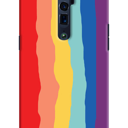 Rainbow Oppo Reno 10x Zoom Hard Case Back Cover by Casekaro