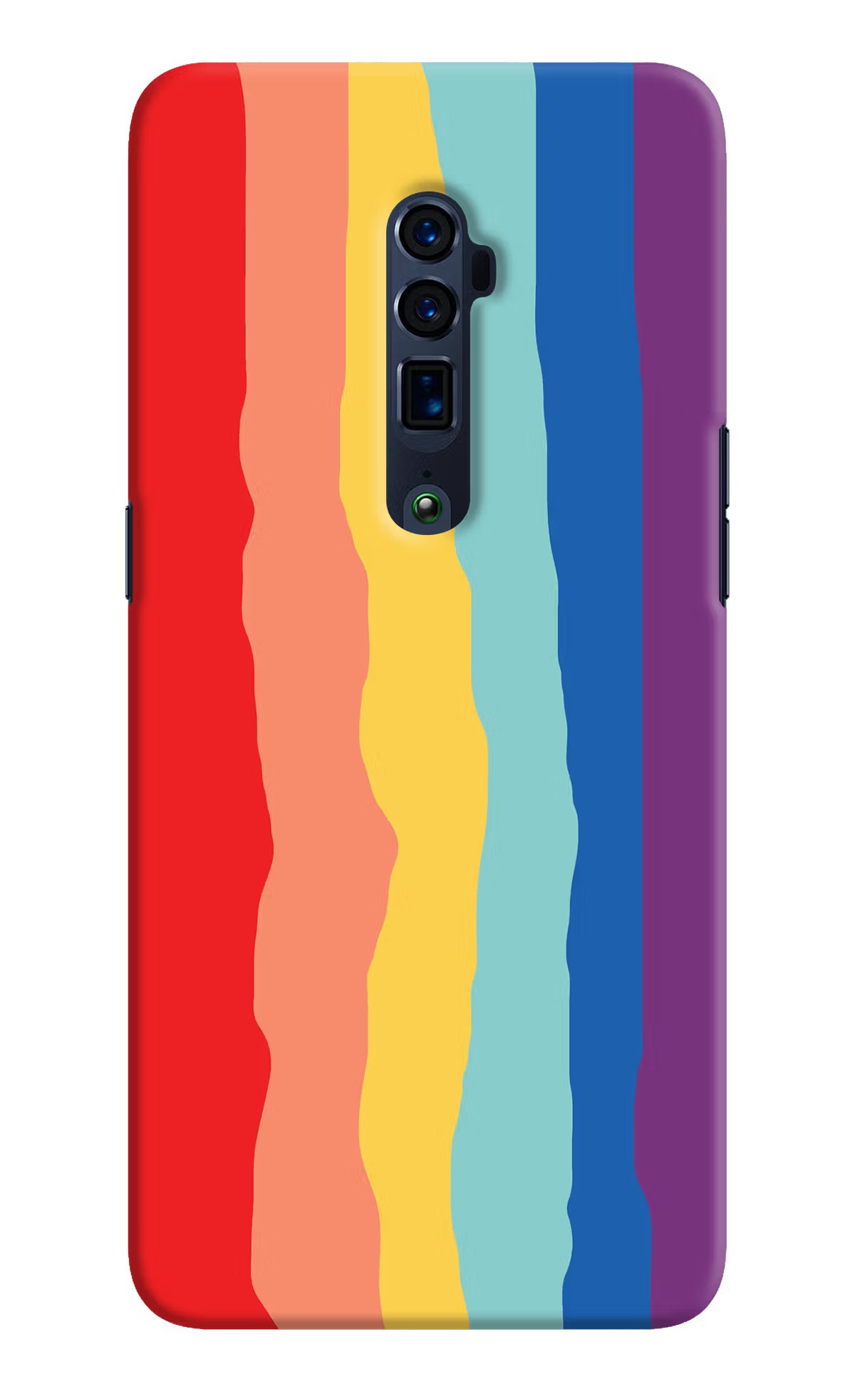 Rainbow Oppo Reno 10x Zoom Hard Case Back Cover by Casekaro