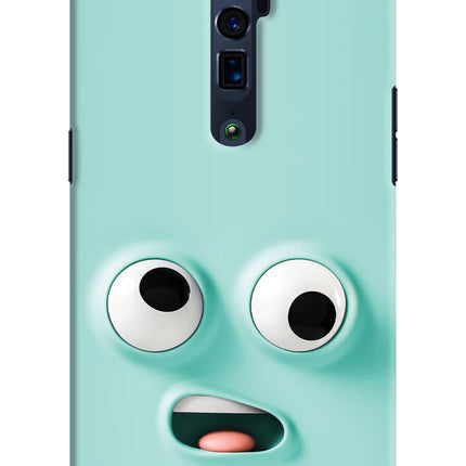 Funny Cartoon Oppo Reno 10x Zoom Hard Case Back Cover by Casekaro
