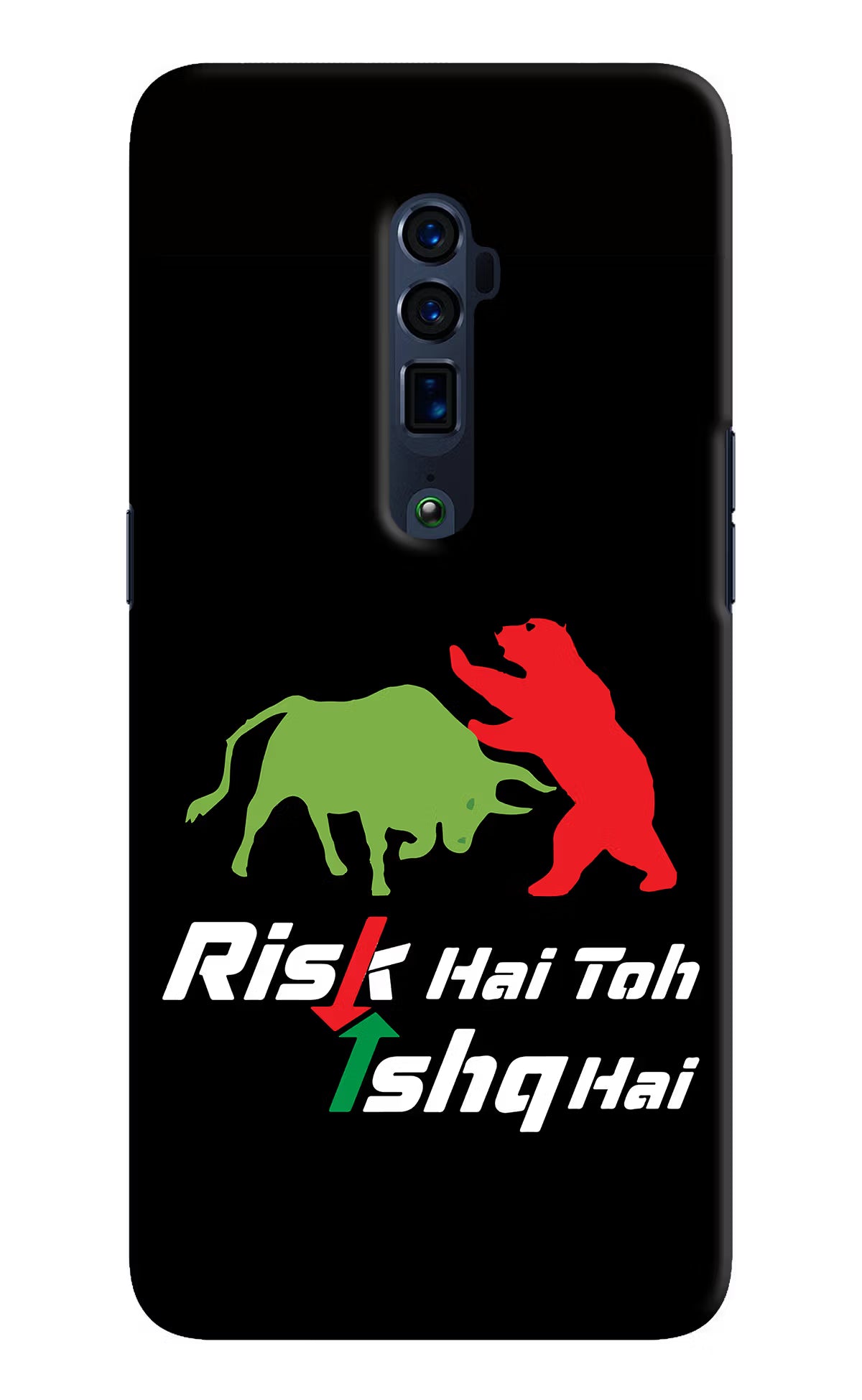 Risk Hai Toh Ishq Hai Oppo Reno 10x Zoom Hard Case Back Cover by Casekaro