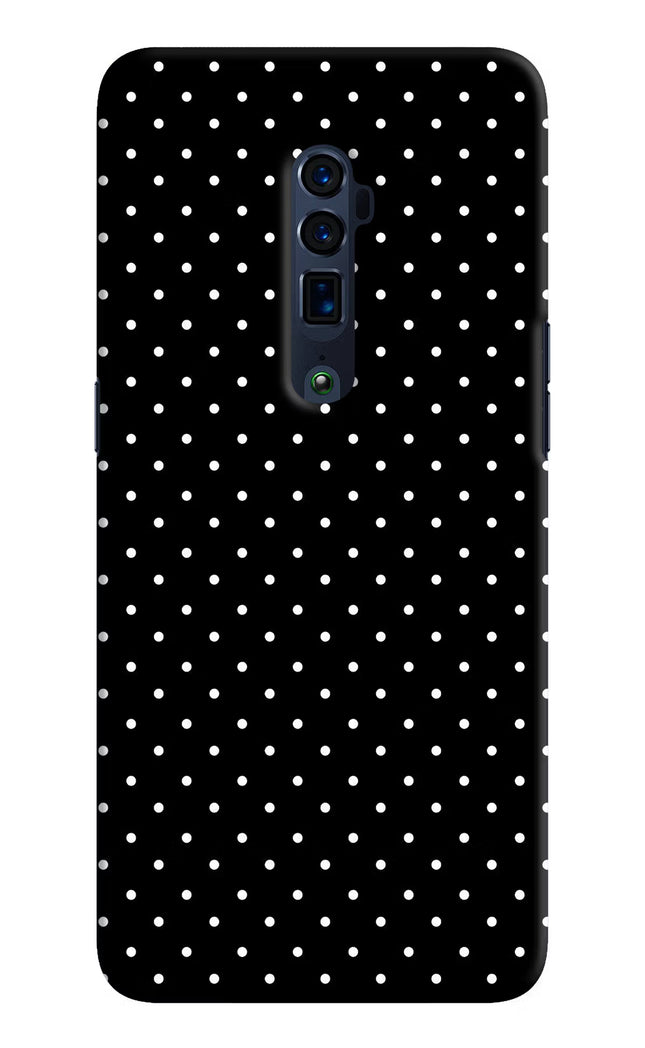 White Dots Oppo Reno 10x Zoom Hard Case Back Cover by Casekaro