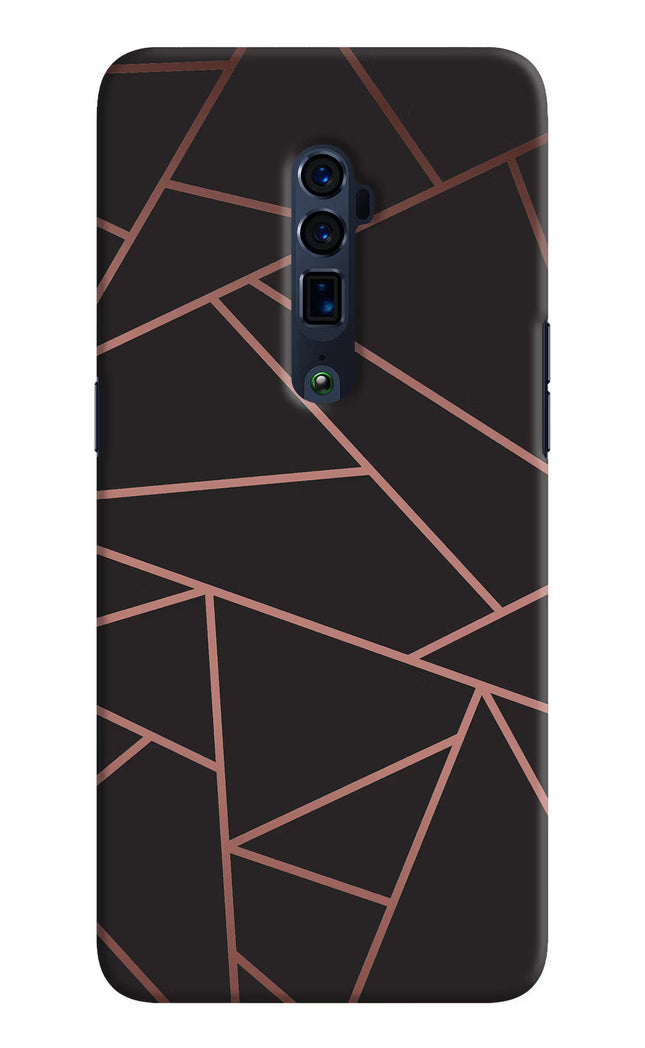 Geometric Pattern Oppo Reno 10x Zoom Hard Case Back Cover by Casekaro