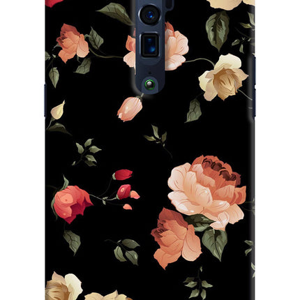 Flowers Oppo Reno 10x Zoom Hard Case Back Cover by Casekaro