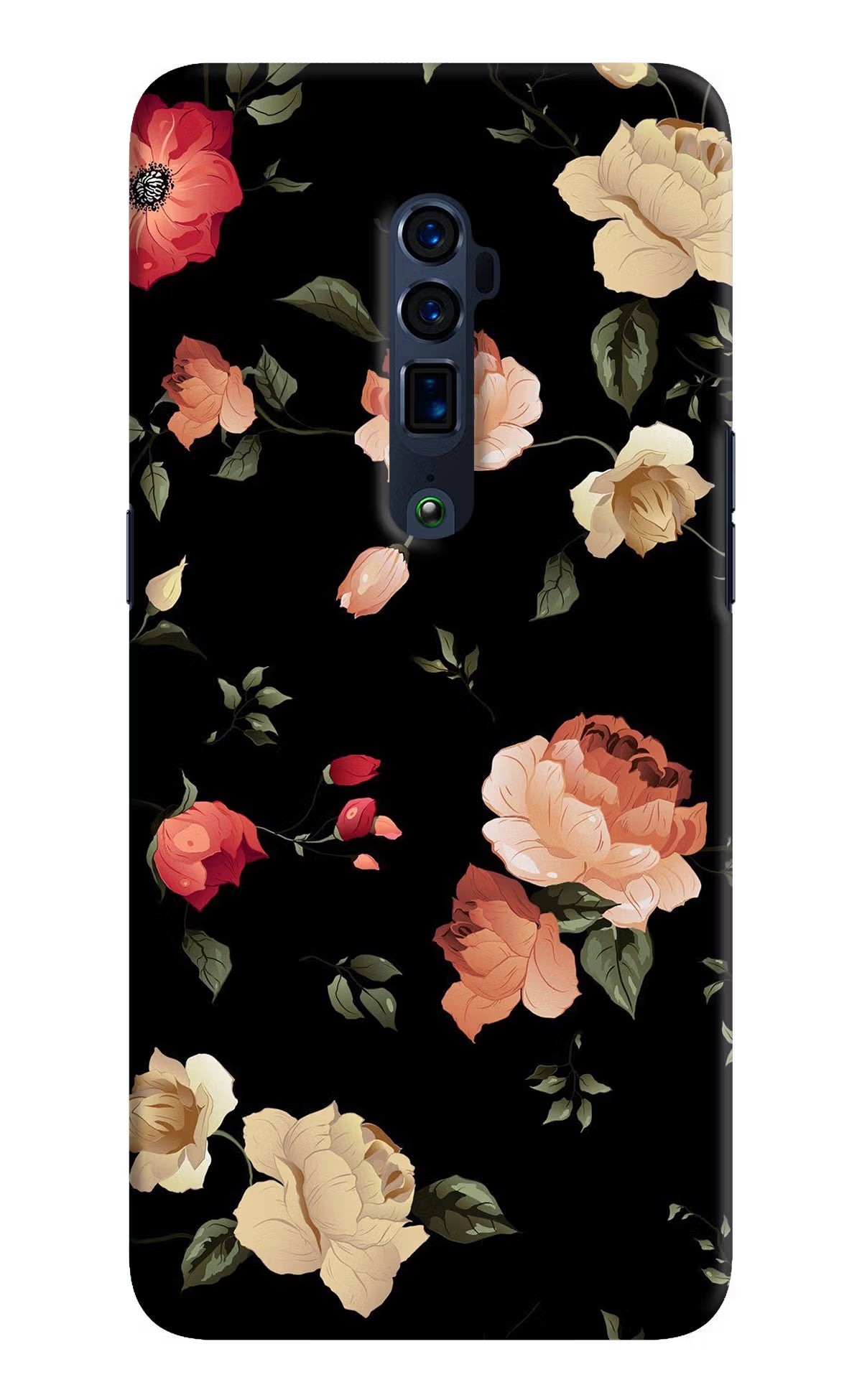 Flowers Oppo Reno 10x Zoom Hard Case Back Cover by Casekaro
