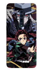 Demon Slayer Oppo Reno 10x Zoom Hard Case Back Cover by Casekaro