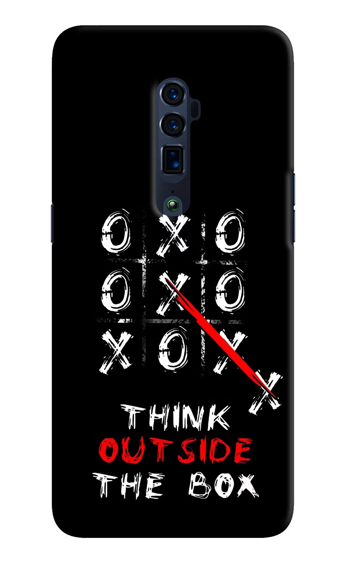 Think out of the BOX Oppo Reno 10x Zoom Hard Case Back Cover by Casekaro