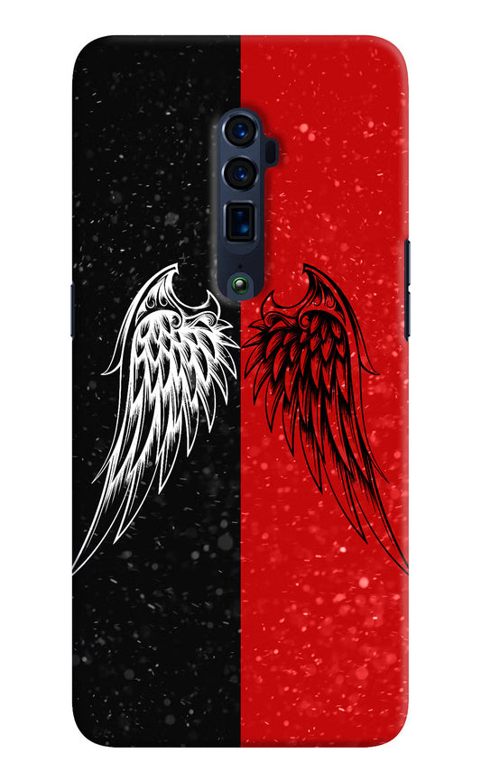 Wings Oppo Reno 10x Zoom Hard Case Back Cover by Casekaro