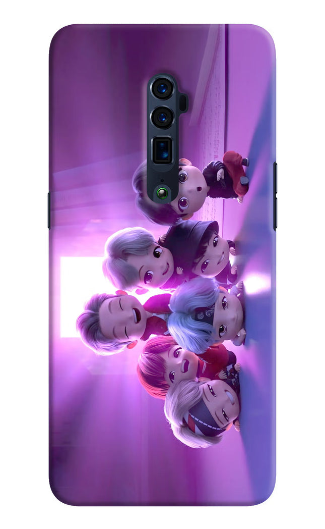 BTS Chibi Oppo Reno 10x Zoom Hard Case Back Cover by Casekaro