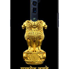 Satyamev Jayate Golden Oppo Reno 10x Zoom Hard Case Back Cover by Casekaro