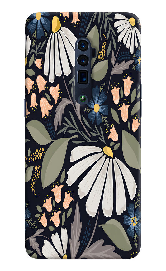 Flowers Art Oppo Reno 10x Zoom Hard Case Back Cover by Casekaro