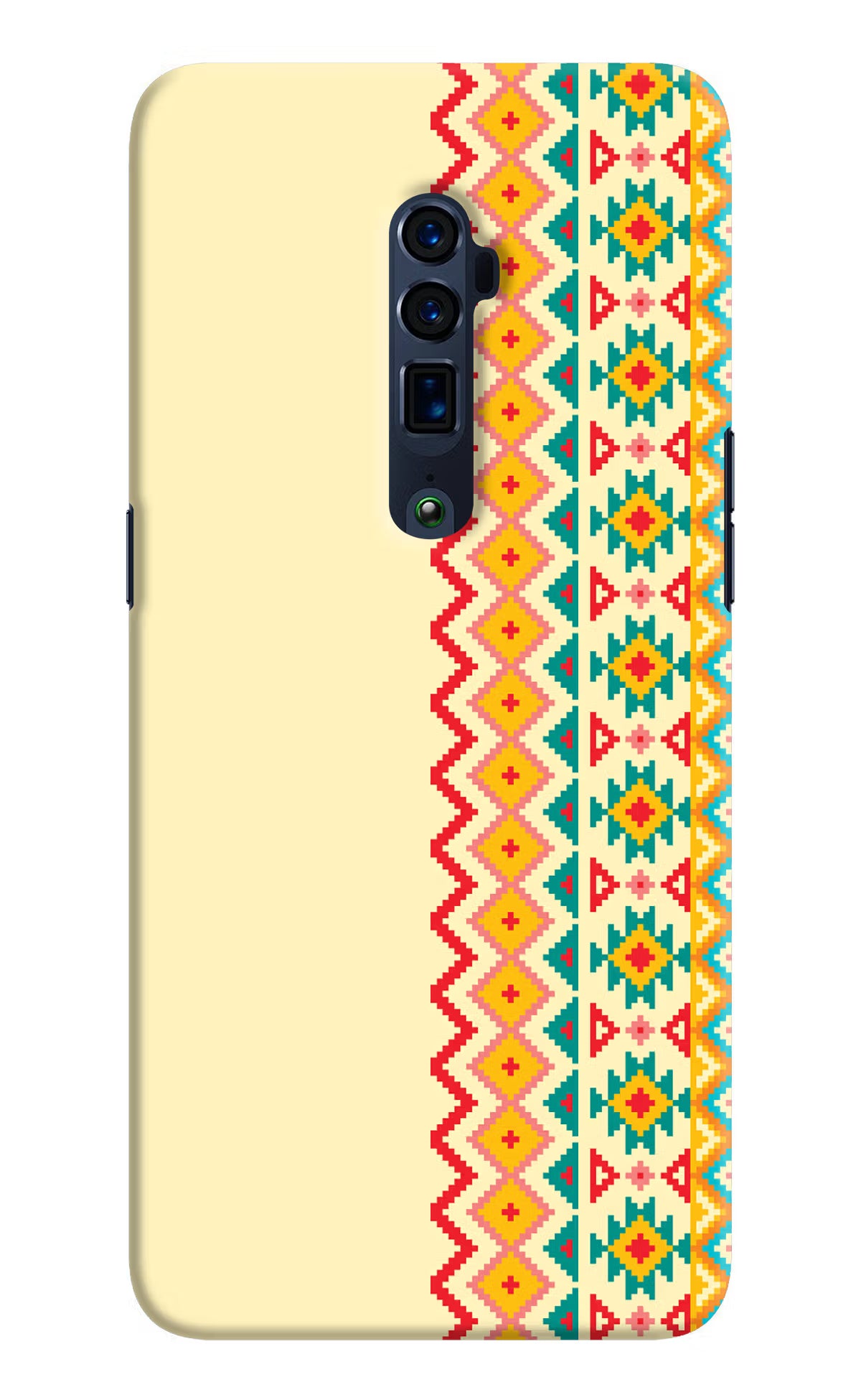 Ethnic Seamless Oppo Reno 10x Zoom Hard Case Back Cover by Casekaro