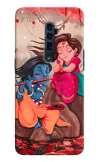 Radhe Krishna Oppo Reno 10x Zoom Hard Case Back Cover by Casekaro