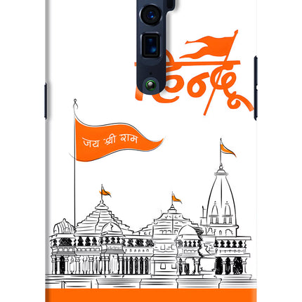 Jai Shree Ram Hindu Oppo Reno 10x Zoom Hard Case Back Cover by Casekaro