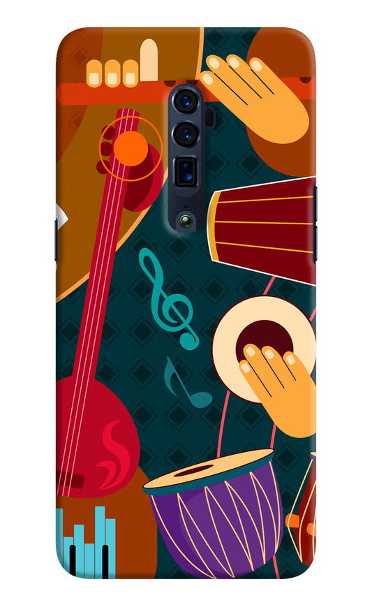 Music Instrument Oppo Reno 10x Zoom Hard Case Back Cover by Casekaro