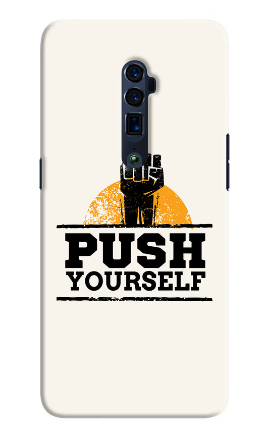 Push Yourself Oppo Reno 10x Zoom Hard Case Back Cover by Casekaro